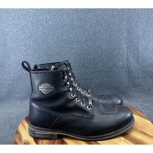 Mens Harley Davidson Boots Side Zip D96159 Leather Waterproof Sz 12 Good Shape